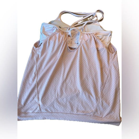 ATHLETA XL Women’s Hidden Agenda Tank Top Pink Built in Sports Bra - Picture 4 of 9